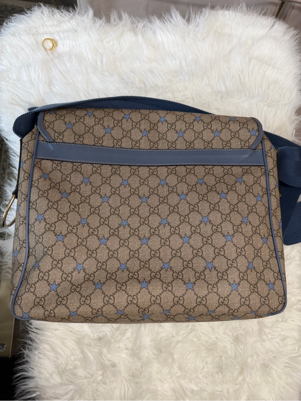 Gucci GG Supreme Star Pattern Diaper Messenger Bag - Picture 4 of 6